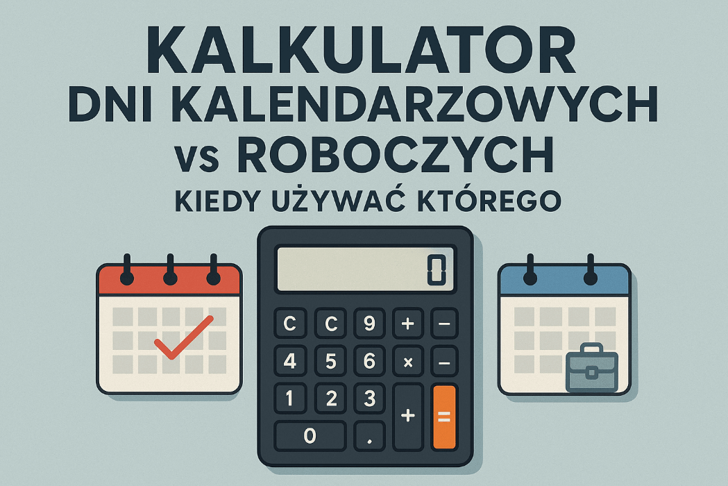 Kalkulator dni kalendarzowych vs roboczych - różnice i zastosowania